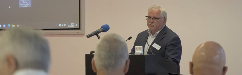 Foto: Heinz Gerstlauer auf Thementag 2023 in Stuttgart