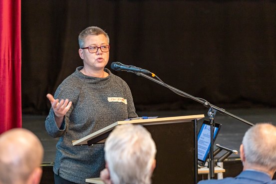 Foto: Dr. Elke Mandel auf dem SCSD-Fachtag 2019