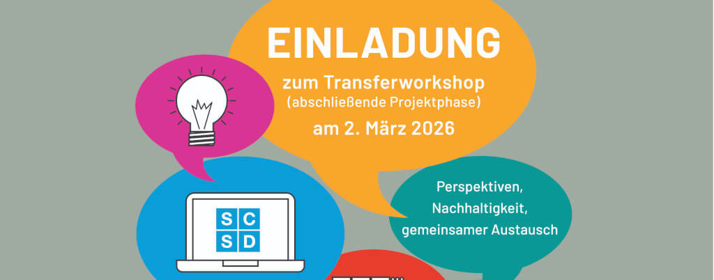 Flyer mit Einladung zum Transferworkshop 2026