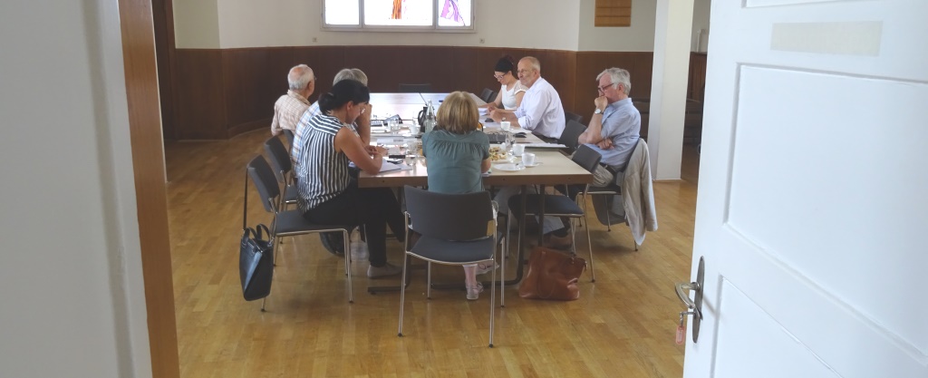 Foto: Sitzung der Steuerungsgruppe des Projektes "Pfarrhof Groß Breesen" 