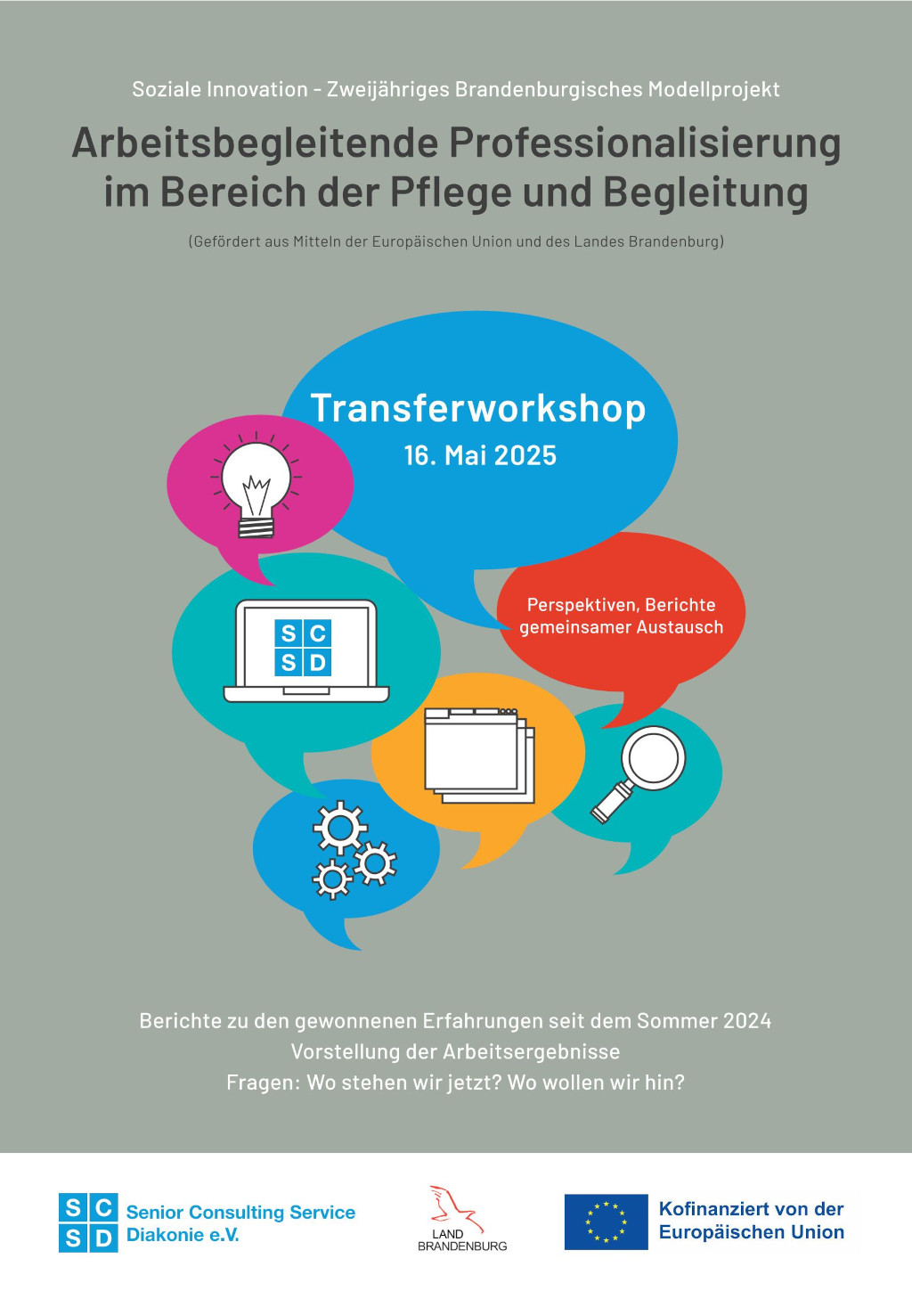 Plakat: Einladung zum Transfer-Workshop 2025 in Potsdam
