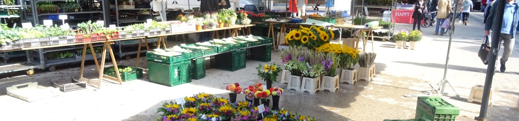 Foto vom Wochenmarkt in Bregenz, 2021